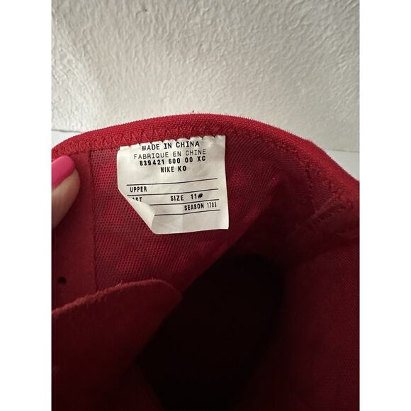 Nike KO Red And White Boxing Boots Mens Size 11 - Excellent Condition - Picture 12 of 13